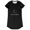 Music Loading T-Shirt Dress