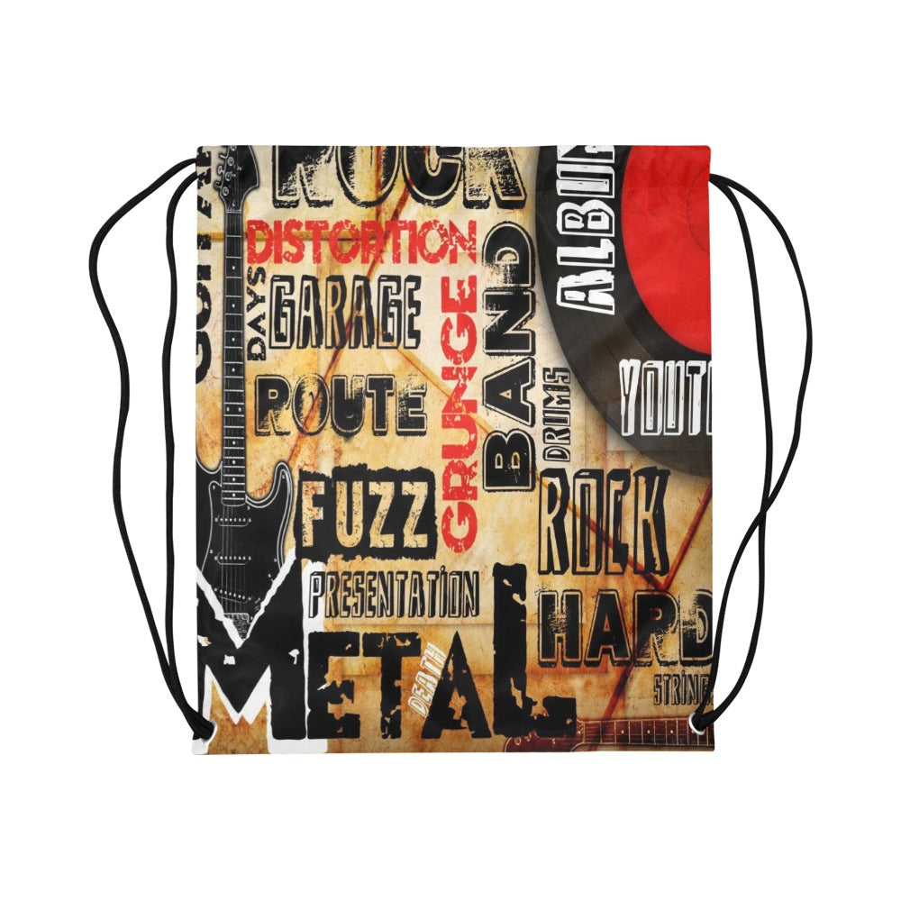 Rock Music Drawstring Bags