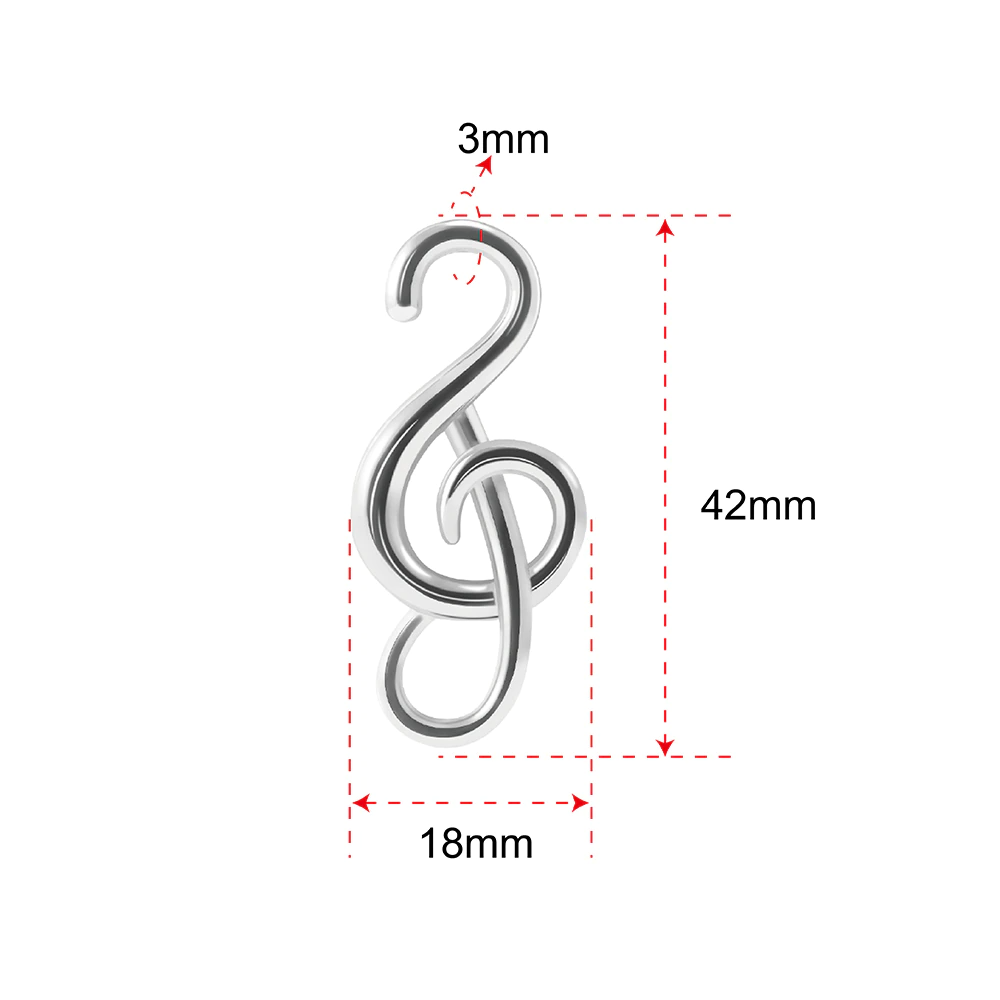 G-Clef Piercing Earrings