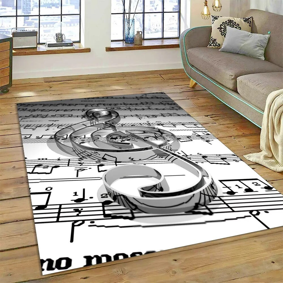 Creative Musical Note Piano Rug