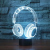 LED Headset Music Table Lamp