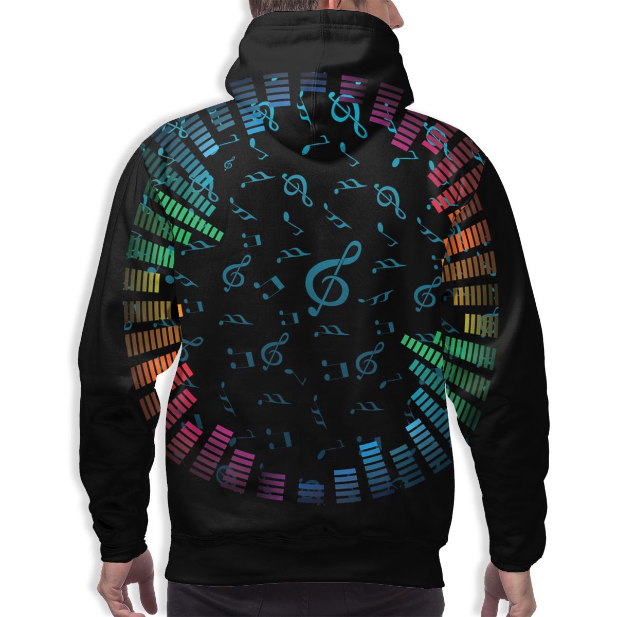 Music Note Black Hoodie