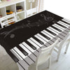 Music Notes And Piano Keys Tablecloth