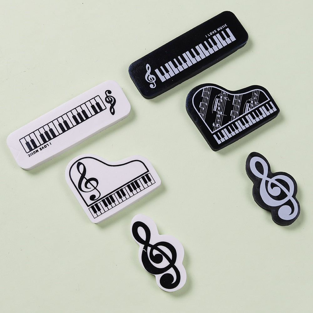 3pcs Piano Eraser Set