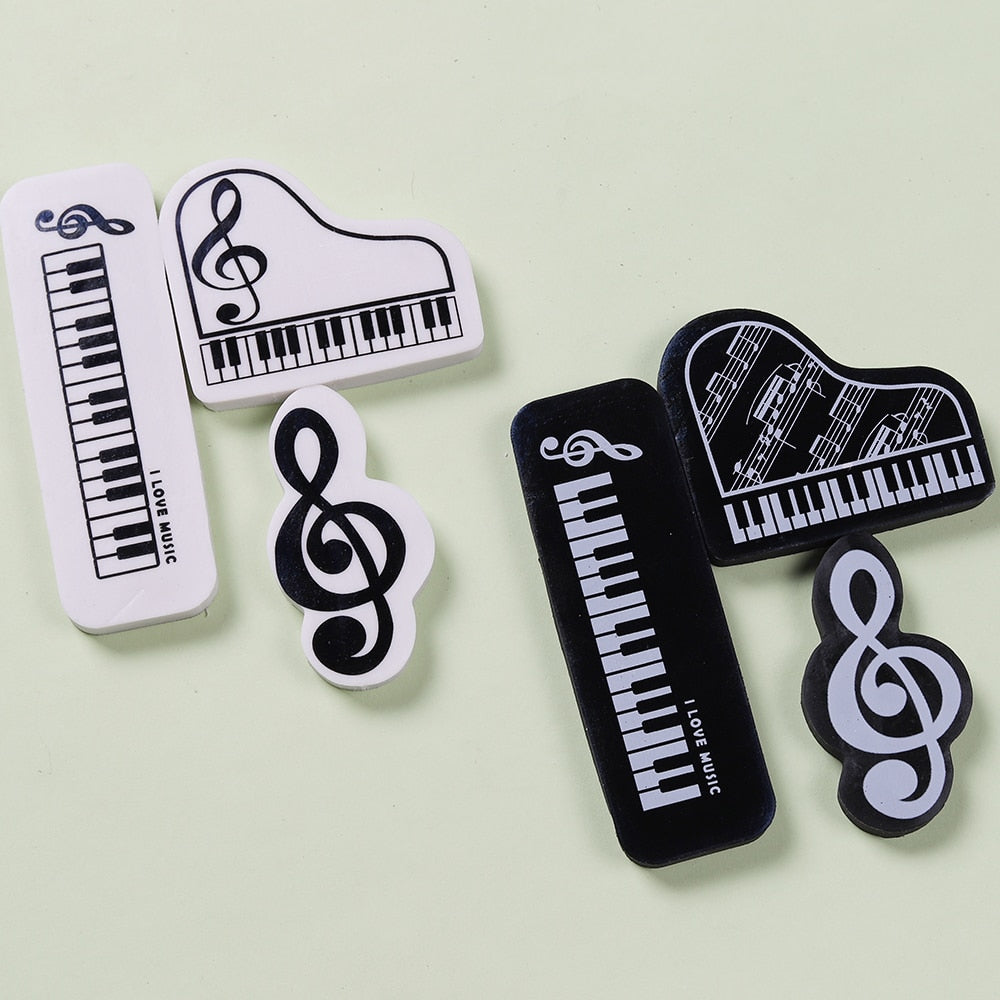 3pcs Piano Eraser Set
