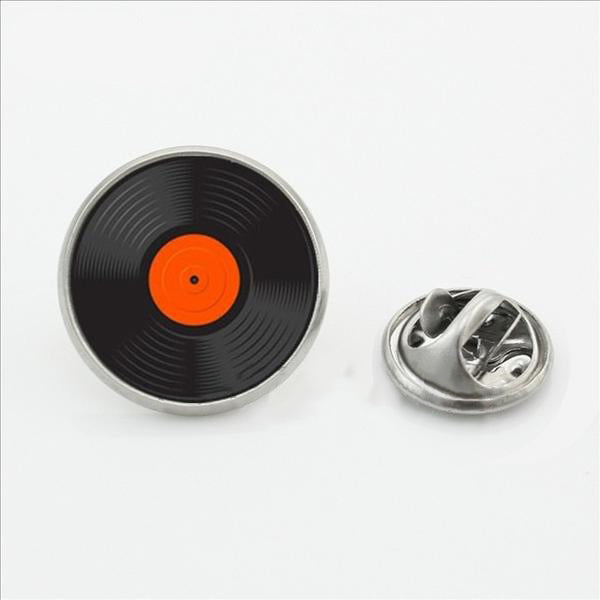 Vinyl Record Brooch Pins