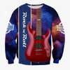 3D Rock Guitar Print Hoodie/Sweatshirt - Sweatshirt / XS - { shop_name }} - Review