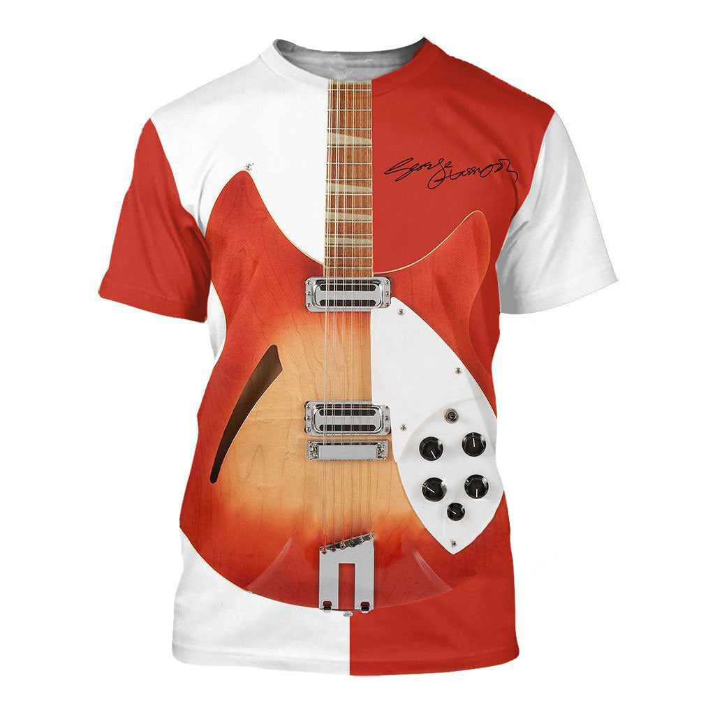 Rock Music Guitar 3D T-shirt