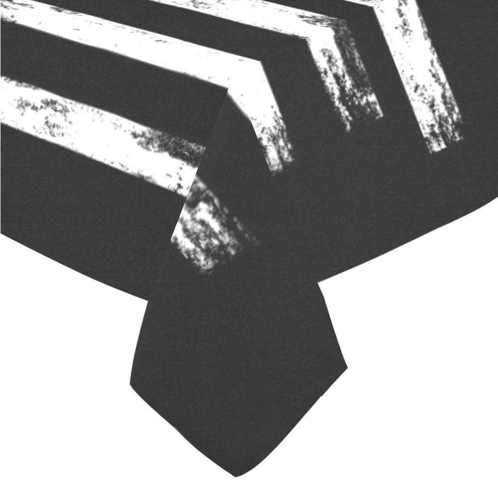 Saxophone American Flag Tablecloth