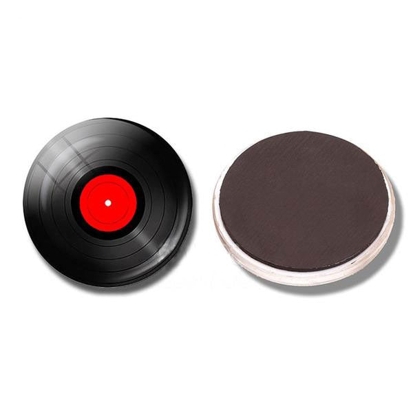 Guitar Retro Vinyl Record Fridge Magnet
