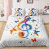 Treble Clef & Butterfly Bedding Set