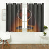 Black Guitar Window Curtains