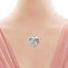 Photo Engraved Heart Necklace