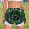 Musical Green Sports Shorts