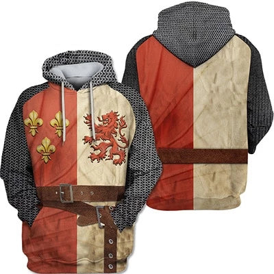 Knights Templar 3D Hoodie