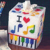 Piano Music Tissue Box