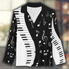 Piano Music Notes Long Sleeve Shirt