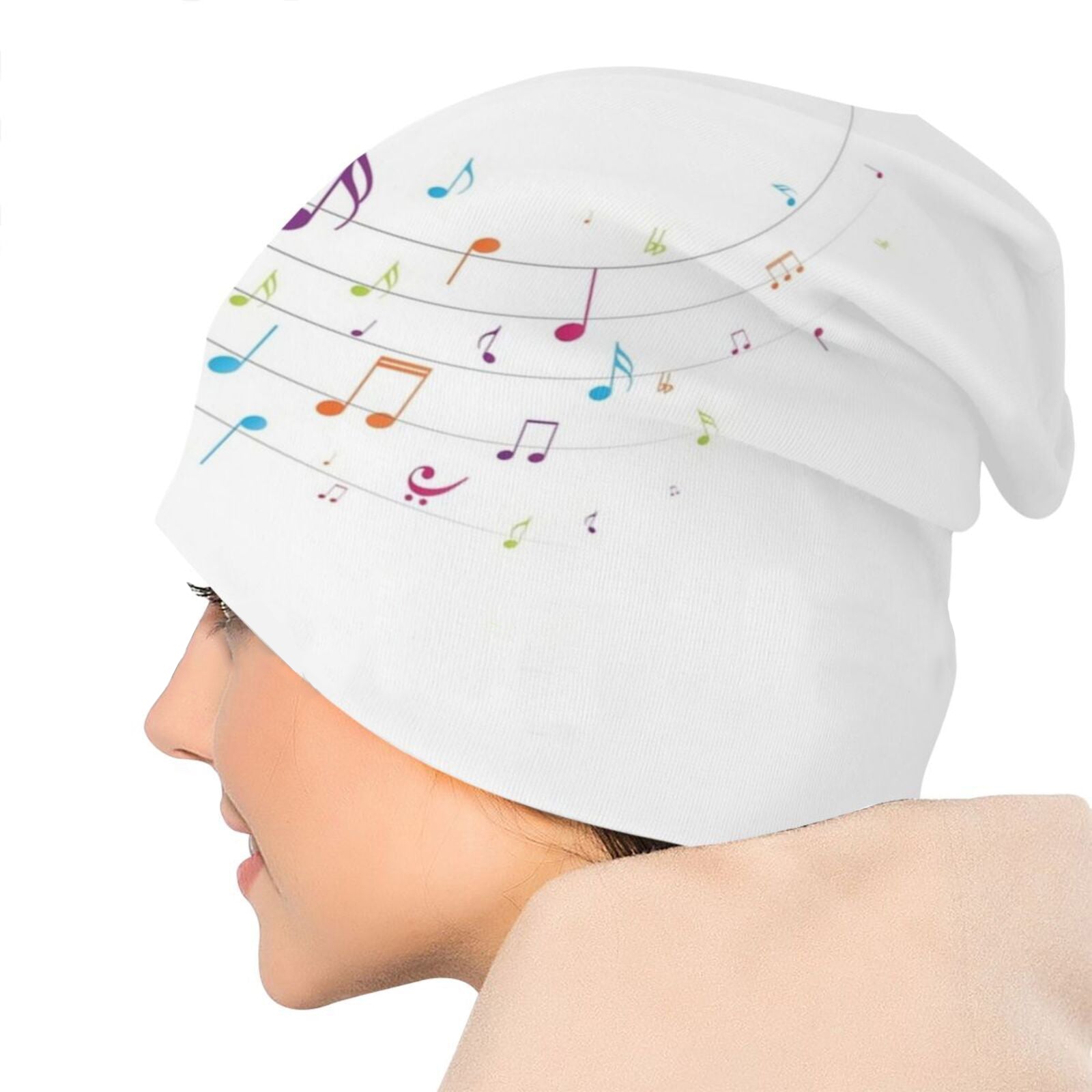 Music Notes Colorful Beanie