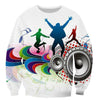 Music 3D Print Sweatshirt