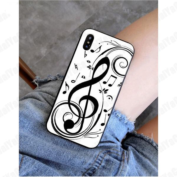 Musical Note Printed iPhone Case