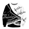 Piano Music B&W Sweatshirt/Hoodie