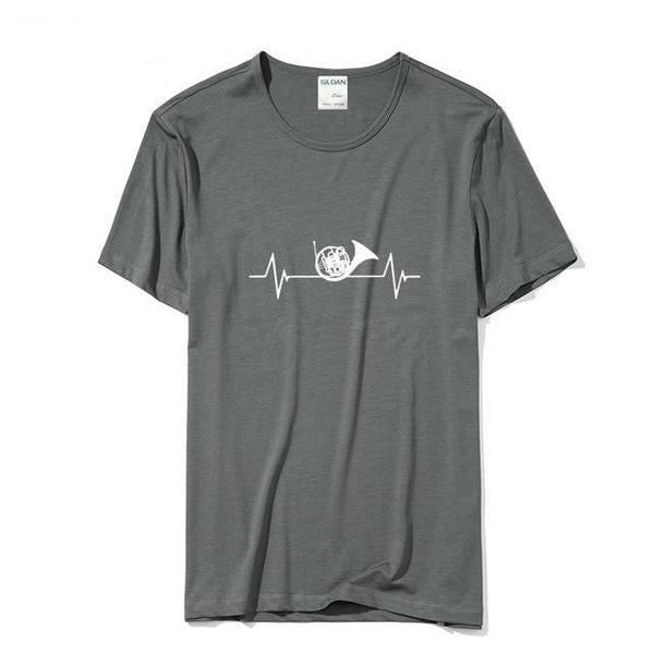 French Horn Heartbeat T-Shirt