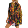 Colorful Music Notes Chiffon Kimono