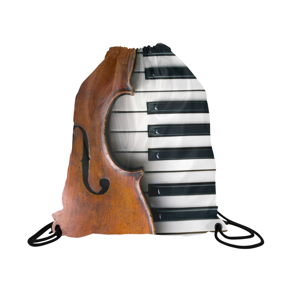 Violin And Piano Drawstring Bags