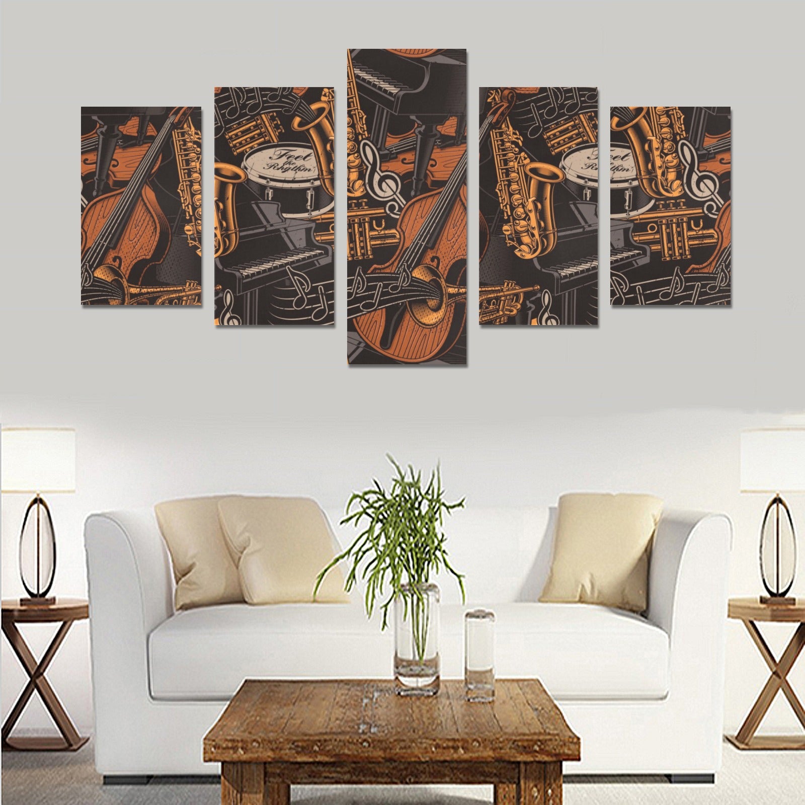 Music Instruments Canvas Wall Art