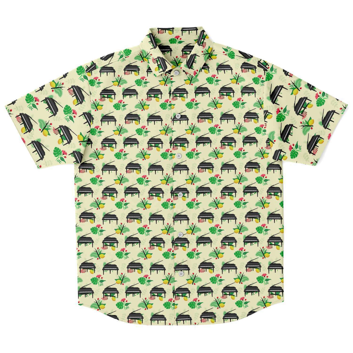 Grand Piano Floral Short Sleeve