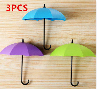 3pcs Umbrella Shaped Wall Hanger - China / D - { shop_name }} - Review