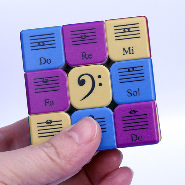 Music Notes Pattern Magic Cube - Artistic Pod