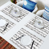 Music Note Placemats Set