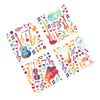 4pcs/set Water Color Music Wall Stickers