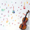 4pcs/set Water Color Music Wall Stickers