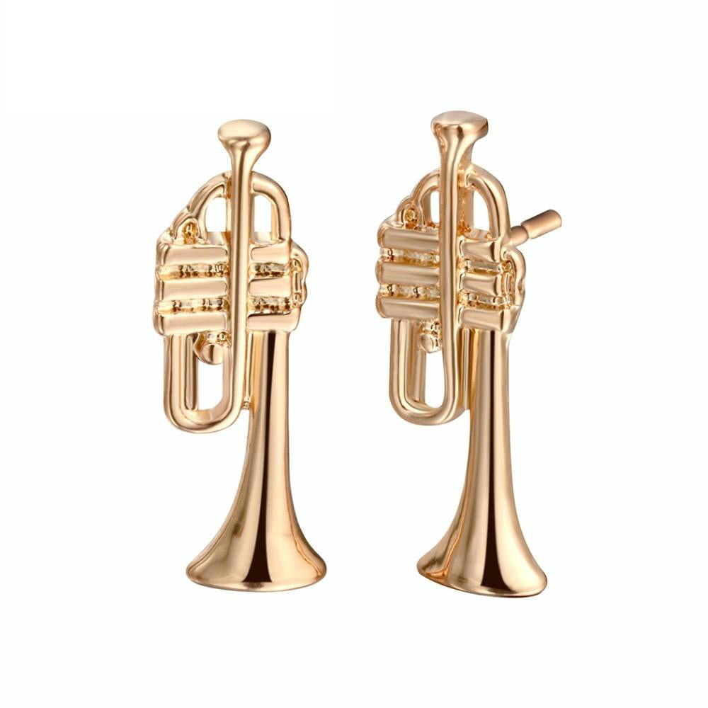 Trumpet Stud Earrings