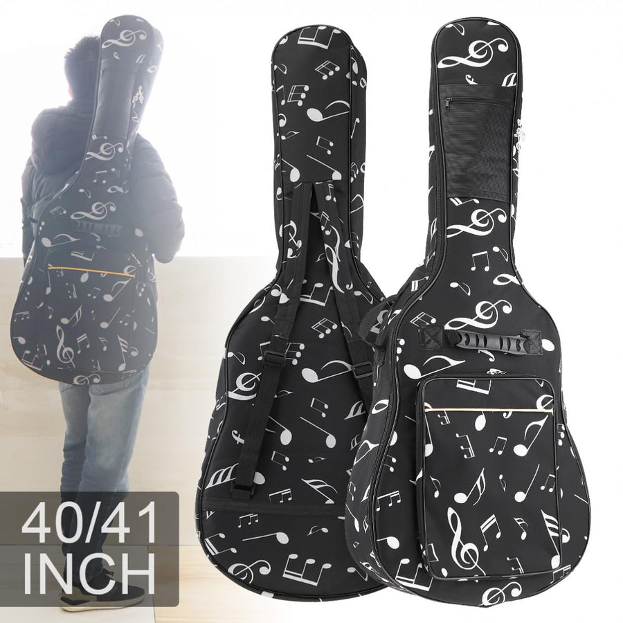 Music Notes Print Guitar Bag