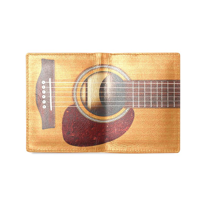 Wooden Guitar Leather Wallet