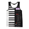 Piano Music 3D Printed Tank Top