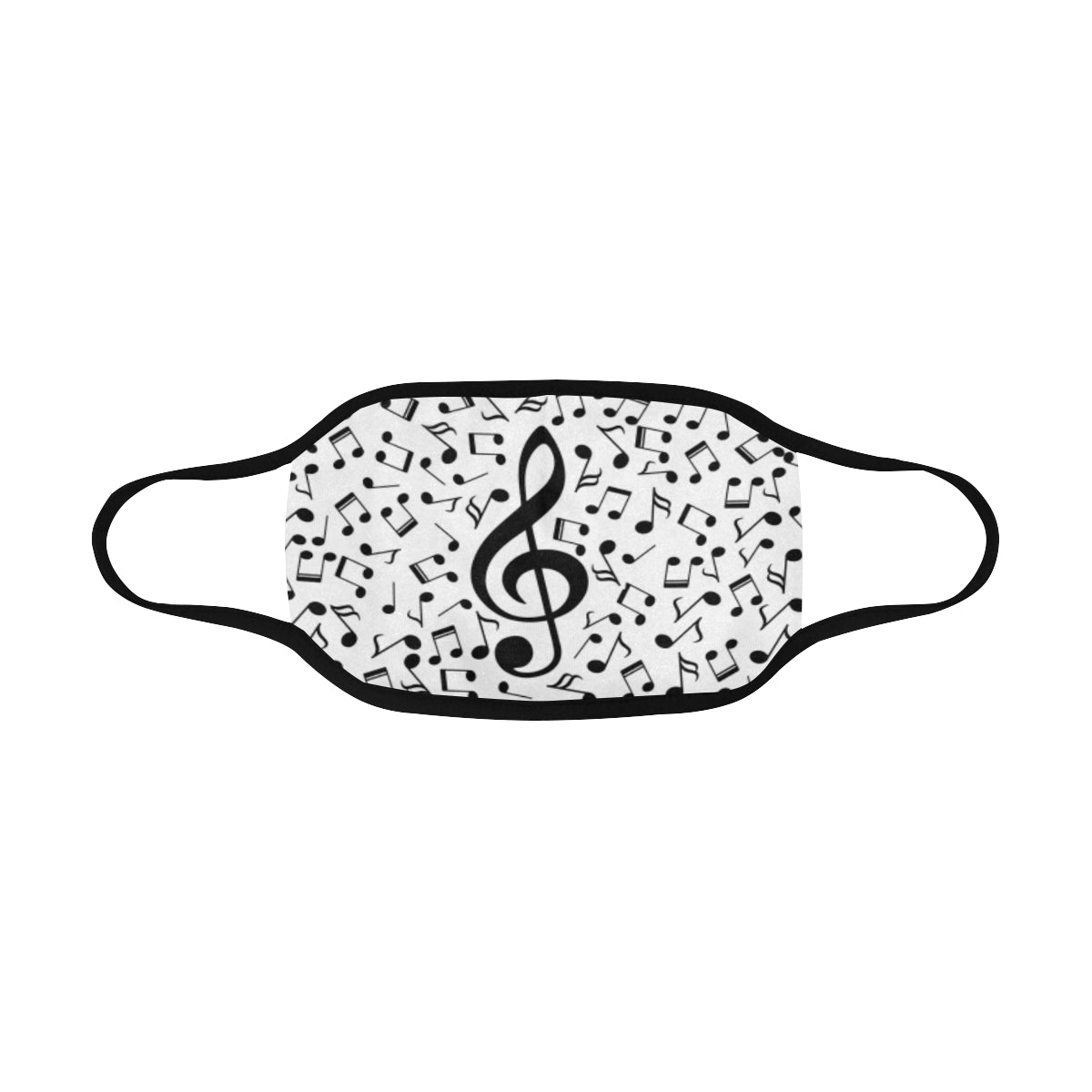 Musical Notes White Mask