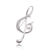 Music Note Style Brooches