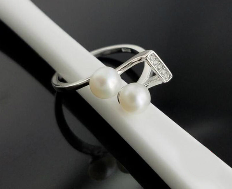 Music Note Pearl Ring