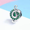 Music Note Green Beads Pendant