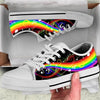 Rainbow Music Print Canvas Shoes