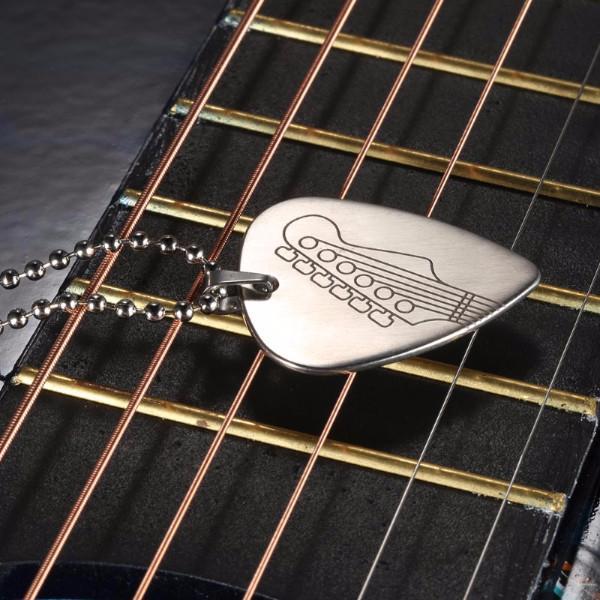 Rock and Roll Guitar Pick Stainless Steel