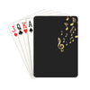 Gold Music Notes Playing Cards