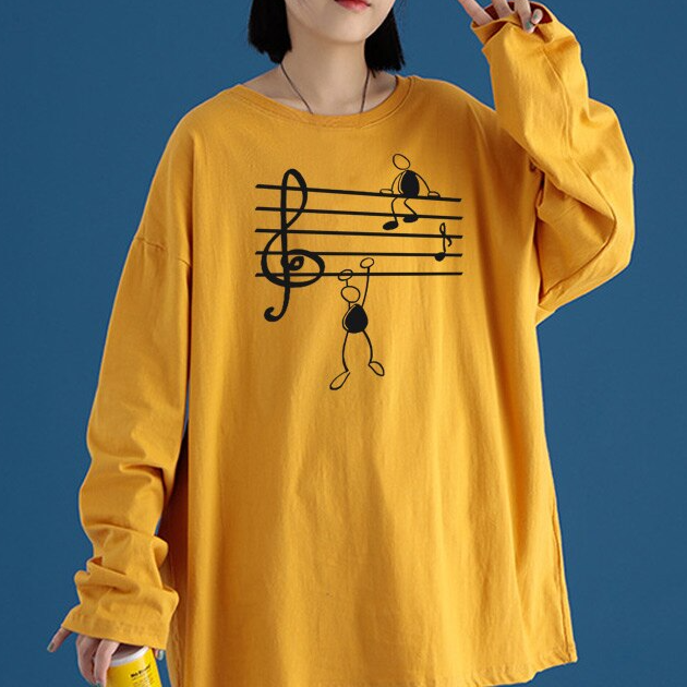 Treble Clef Long Sleeve Shirt