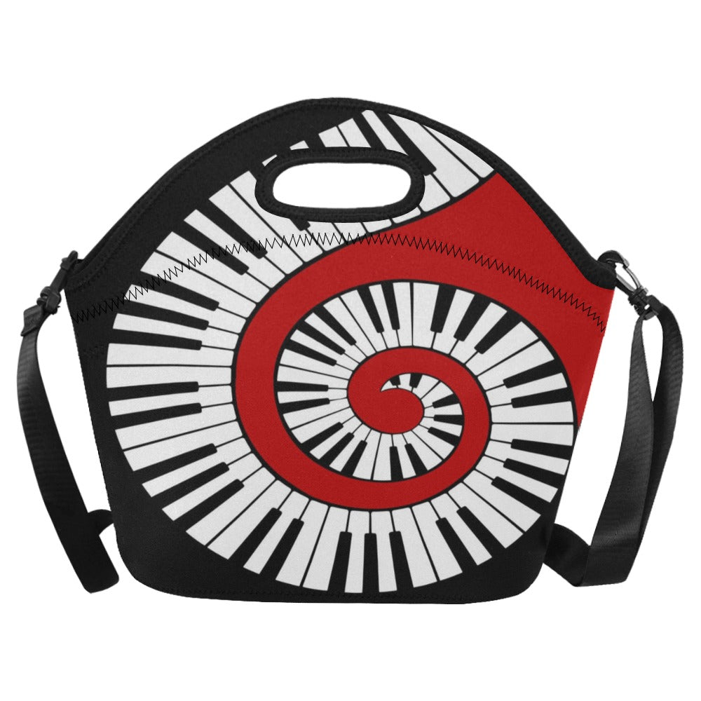 Piano Keys Twisted Neoprene Lunch Bag