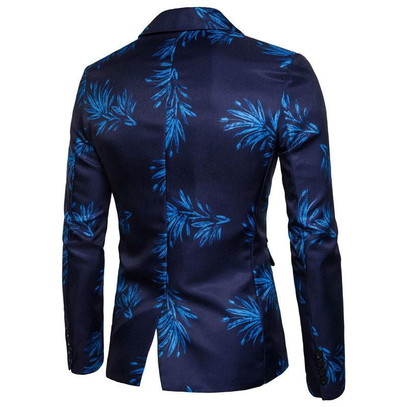 Leaves Printed Blazer