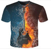 Fire and Ice Guitar T-shirt - S - { shop_name }} - Review